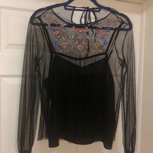 See-through light weight shirt.